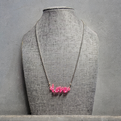 Word Resin Necklace