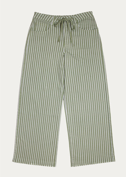 Blake Jean in Vintage Moss Wide Stripe