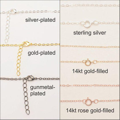 Medium Acrylic Name Necklace, 5/8 Inch Height