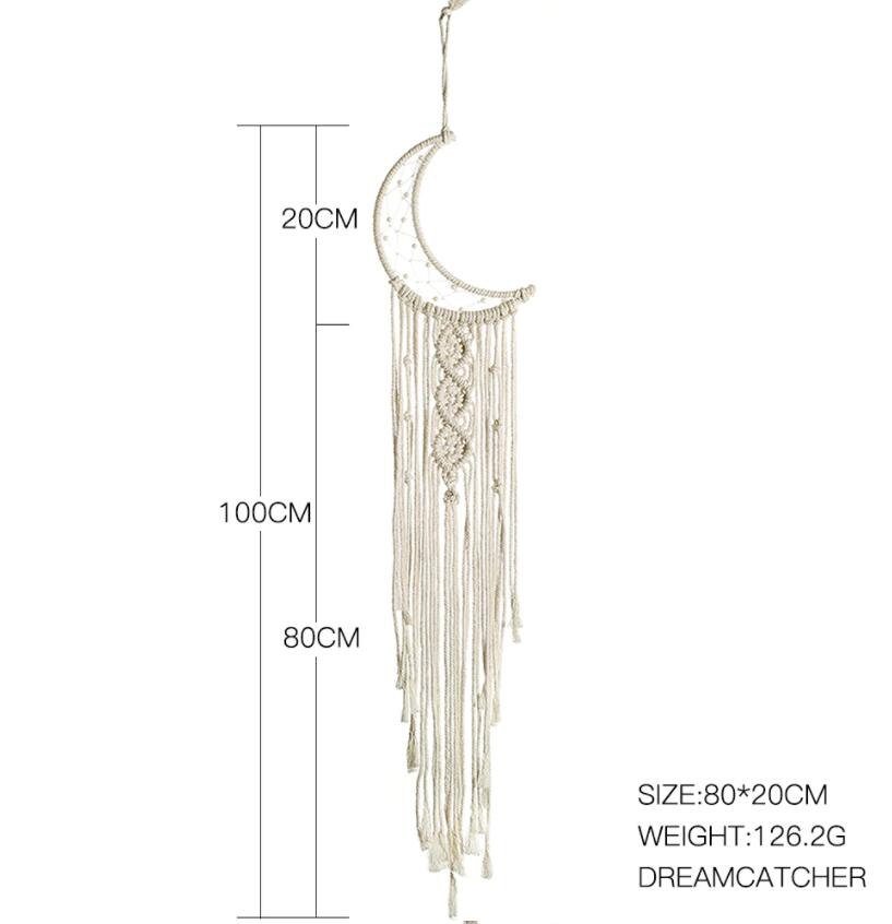 Star Moon Sun Macrame Dream Catcher Boho Home Wall Decor