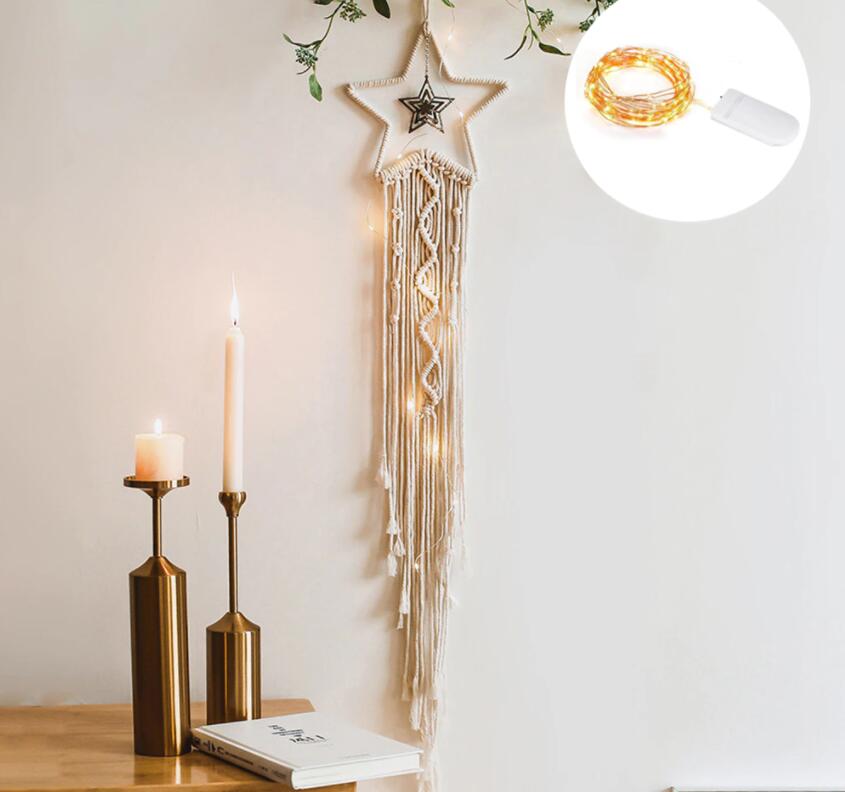 Star Moon Sun Macrame Dream Catcher Boho Home Wall Decor