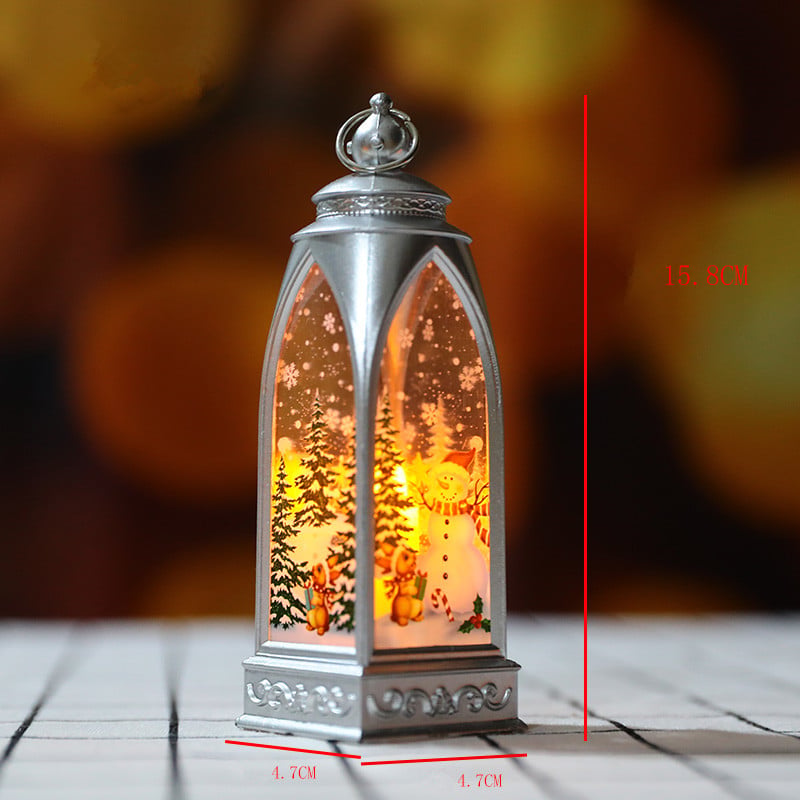 Christmas snowman elk santa night light