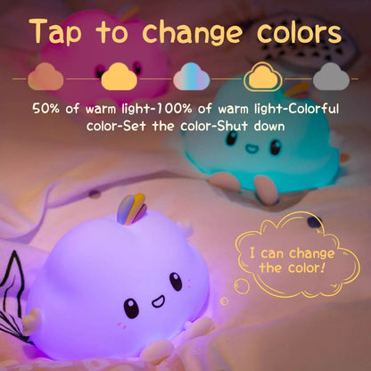 Cloud Soft Silicon LED Night Lamp Light