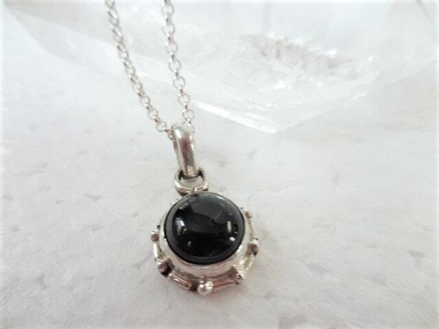 Black onyx pendant necklace, 925 sterling silver pendant with black onyx on sterling silver rolo chain, Unique Necklace, Gift for Her