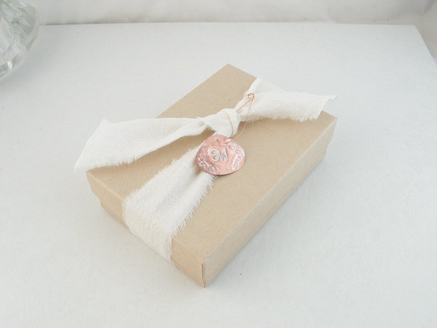 Queen Anne's Lace Copper Enamel Necklace