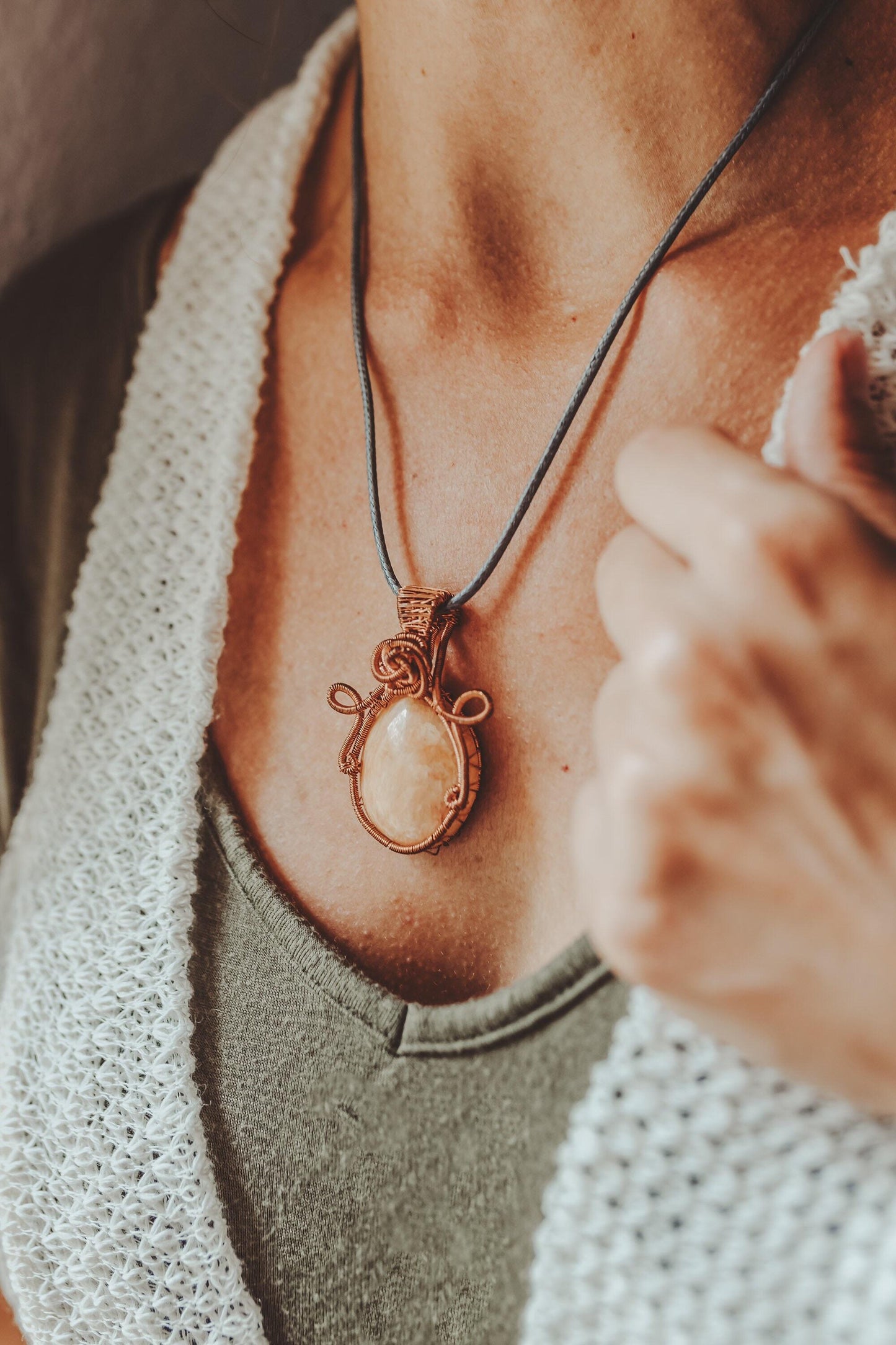 Rose Quartz Necklace, Acorn Necklace, Birthday Gifts, Gifts for Women