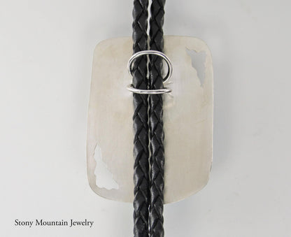 Turquoise Bolo Tie, Custom Handmade Wedding Bolo Tie, Unique Sterling Silver Bolo Tie for Men & Women, Western Bolo Tie, Mens Jewelry