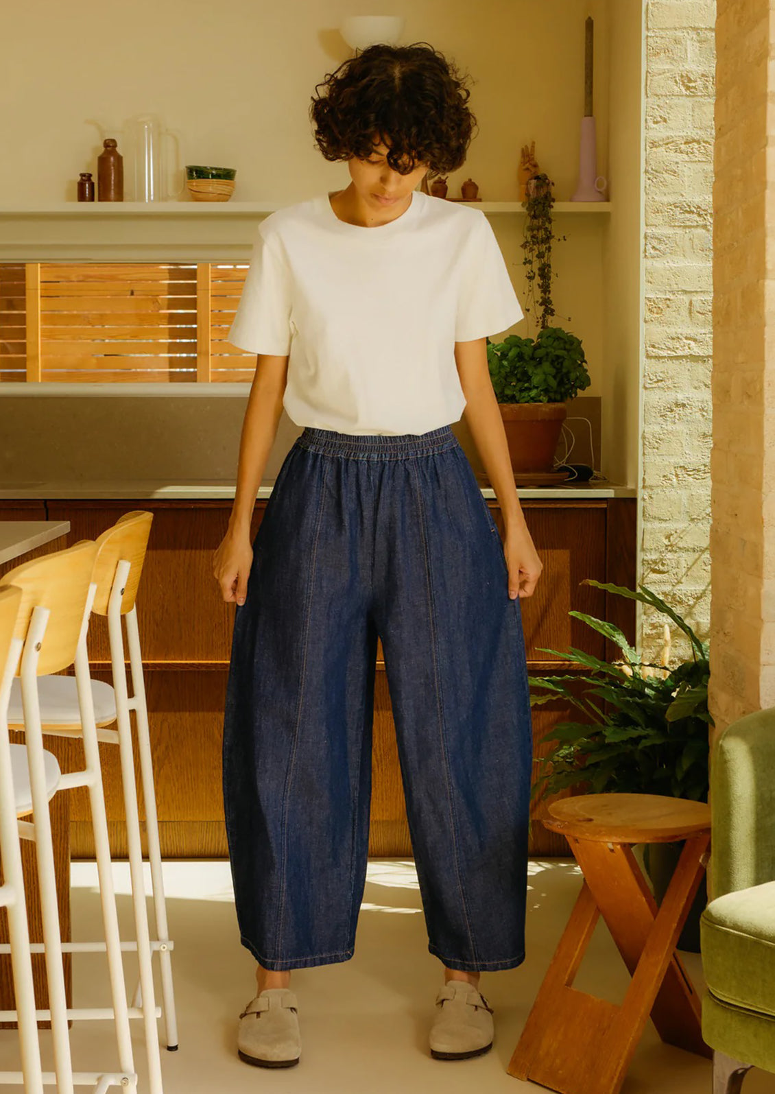 Grant Trouser in Linen-Cotton