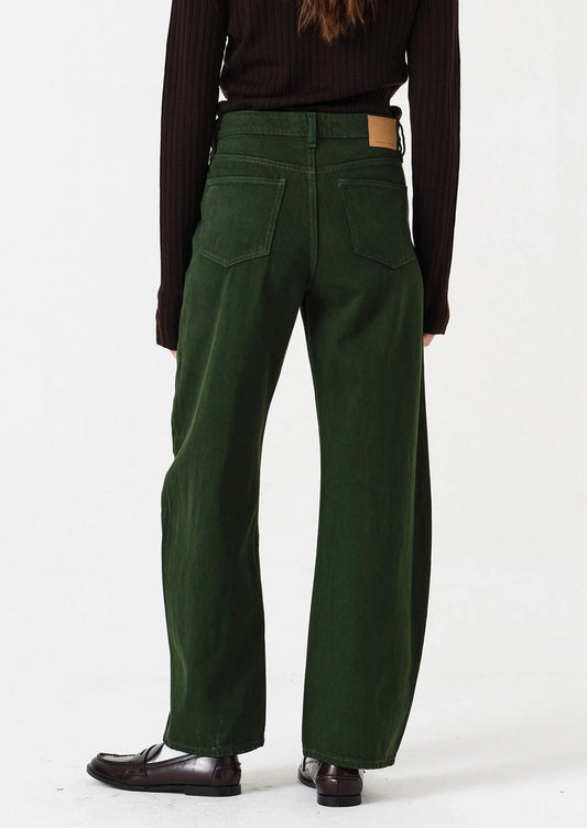 Nina Barrel Leg Jean in Dark Pine