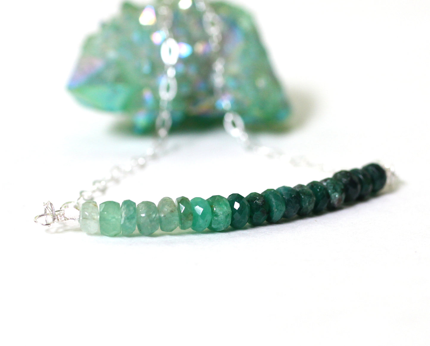 Ombre Emerald Necklace
