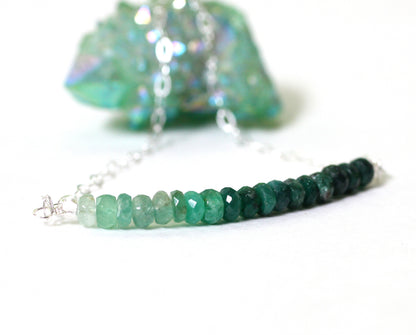 Ombre Emerald Necklace